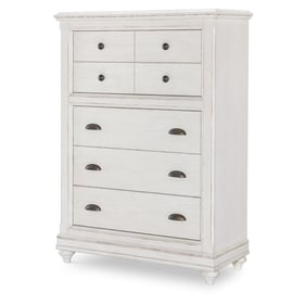 Legacy Furniture Cottage Park Aged White 5 Drawers Chest