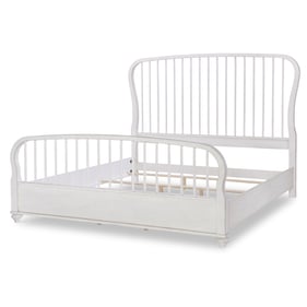 Legacy Furniture Cottage Park Aged White Queen Spindle Bed