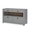 Home Office Credenza, 2 Drawers for Hanging Files, 1 Open Shelf