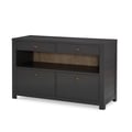 Home Office Credenza, 2 Drawers for Hanging Files, 1 Open Shelf