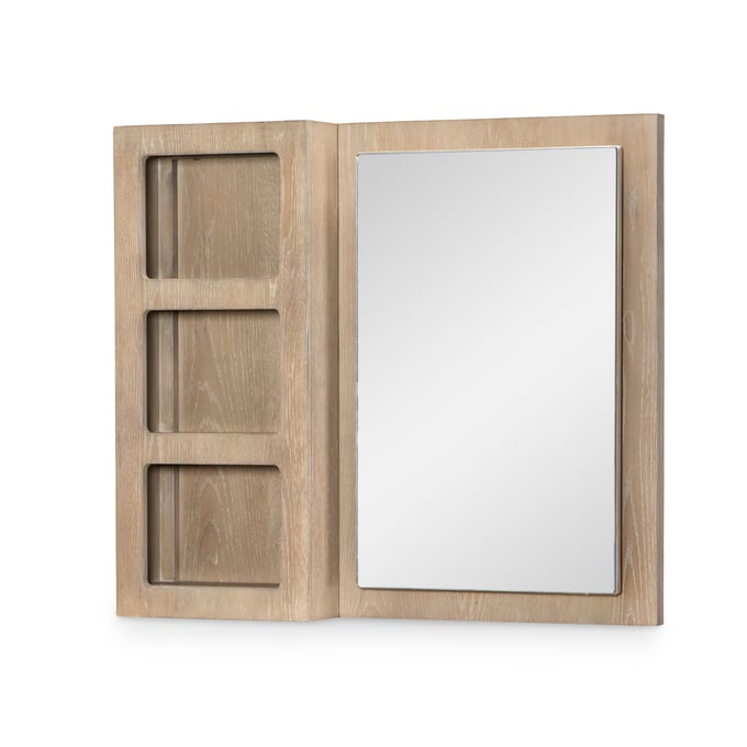 Legacy Kids District Weathered Oak Storage Mirror LGC-2800-0600