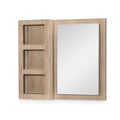 Storage Mirror (Beveled, 3 Open Shelves)