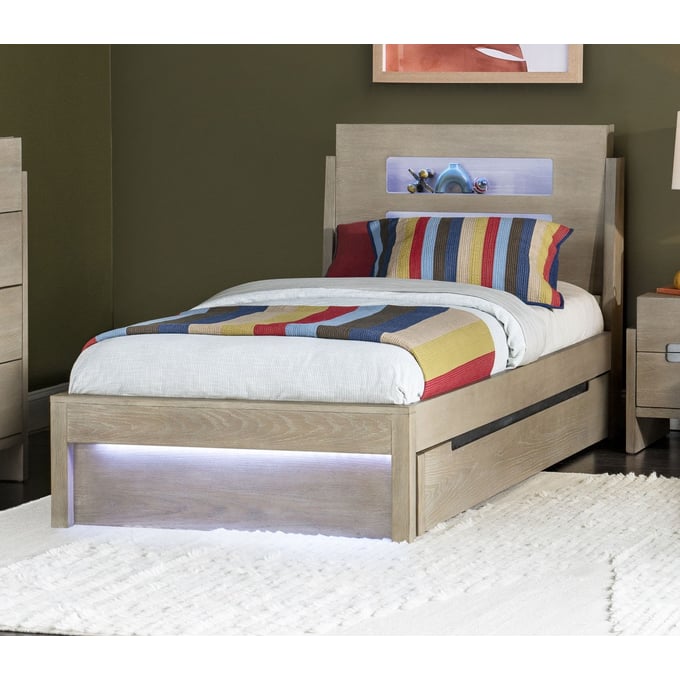 Legacy Kids District Weathered Oak Twin Trundle Bed LGC-2800-4103K-TRNDL-BED