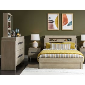 Legacy Kids District Weathered Oak 4pc Kids Bedroom Set With Full Panel Bed