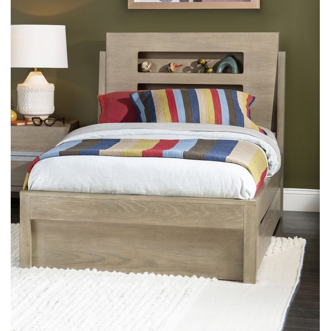 Legacy Kids District Weathered Oak Full Trundle Bed LGC-2800-4104K-TRNDL-BED