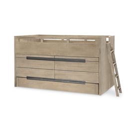 Legacy Kids District Weathered Oak Twin Captains Bed