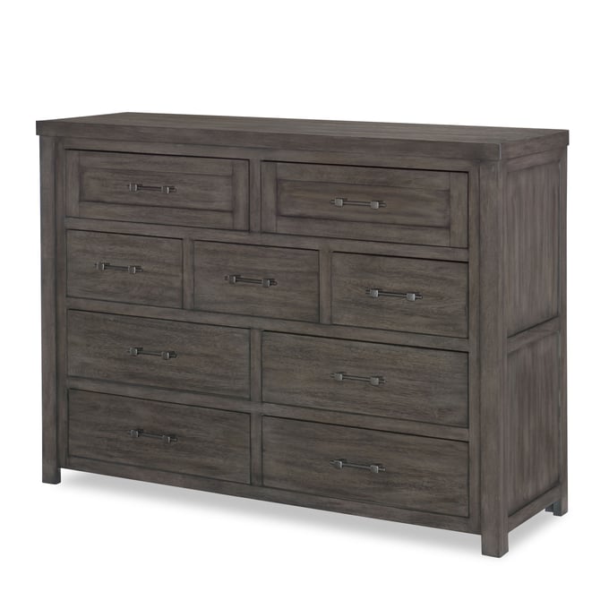 Legacy Kids Bunkhouse Aged Barnwood 9 Drawers Bureau Dresser LGC-N8830-1500C