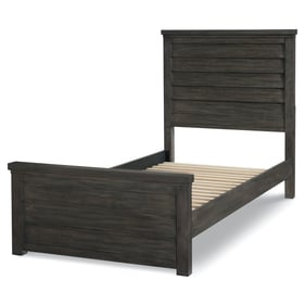 Legacy Kids Bunkhouse Aged Barnwood Louvered Twin Panel Bed