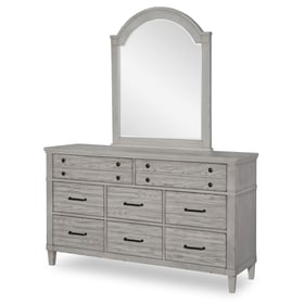 Legacy Furniture Belhaven Weathered Plank Dresser and Mirror