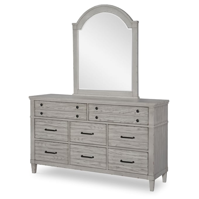 Legacy Furniture Belhaven Weathered Plank Dresser and Mirror LGC-9360-1200-DRMR