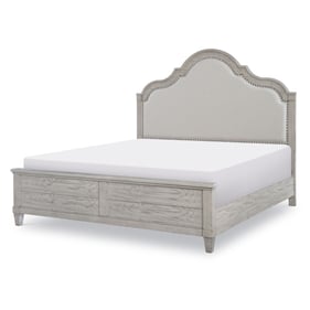 Legacy Furniture Belhaven Weathered Plank Upholstered Queen Panel Bed