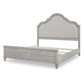 Legacy Furniture Belhaven Weathered Plank Cal King Upholstered Panel Bed