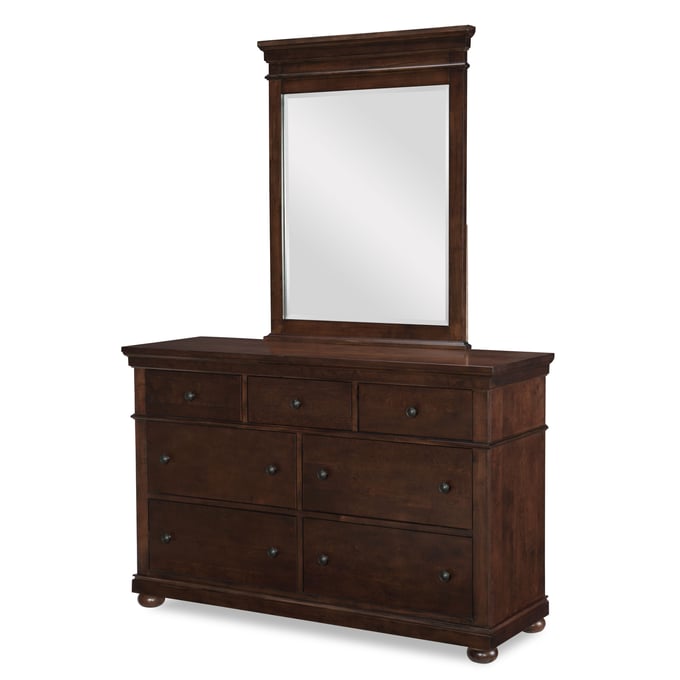 Legacy Kids Canterbury Cherry Warm Wood Dresser And Mirror LGC-9814-1100C-0100-DRMR