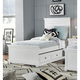 Legacy Kids Canterbury Natural White 2pc Kids Bedroom Set with Twin Drawer ...