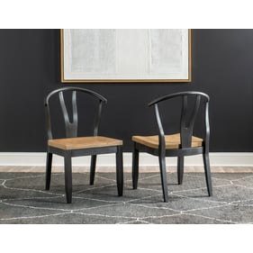 2 Legacy Furniture Franklin Black Side Chairs