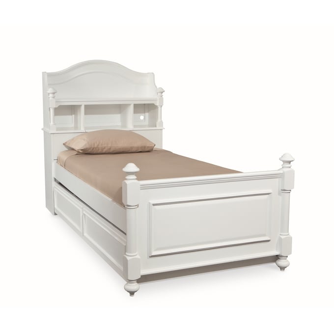 Legacy Kids Madison Natural White Twin Bookcase Bed with Trundle LGC-2830-4803-TPTS