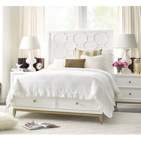 Legacy Kids Chelsea by Rachael Ray White Gold 2pc Kids Bedroom Set with Ful...