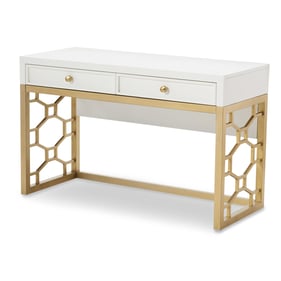 Legacy Kids Chelsea by Rachael Ray White Gold Desk Vanity