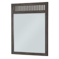 Vertical Mirror (Beveled, Can be hung on a wall, Corrugated Metal Accent)