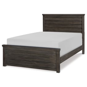 Legacy Kids Bunkhouse Aged Barnwood Louvered Full Drawer Bed