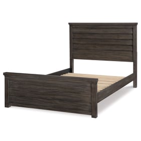 Legacy Kids Bunkhouse Aged Barnwood Louvered Queen Panel Bed