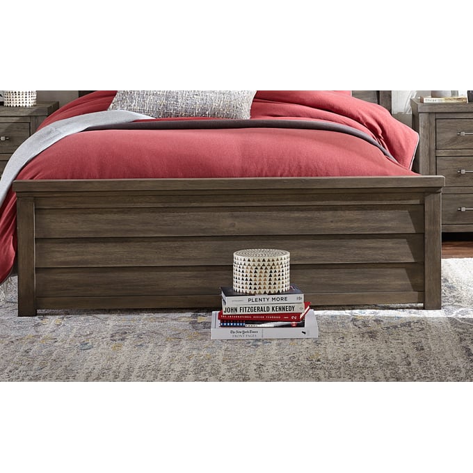 Legacy Kids Bunkhouse Aged Barnwood Louvered Queen Panel Footboard LGC-N8830-4115