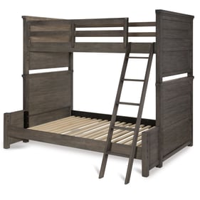 Legacy Kids Bunkhouse Aged Barnwood Twin Over Full Bunk Bed