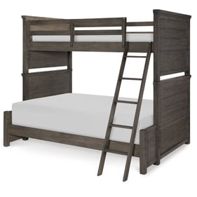 Legacy Kids Bunkhouse Aged Barnwood Twin over Full Bunk Bed with Trundle St...