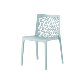 2 Lagoon Milan Baby Blue Stack Able Dining Chairs