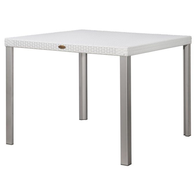 Lagoon Oslo White Rattan Dining Table LGN-7020W8-D2LGS