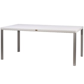 Lagoon Oslo White Rattan Family Dining Table