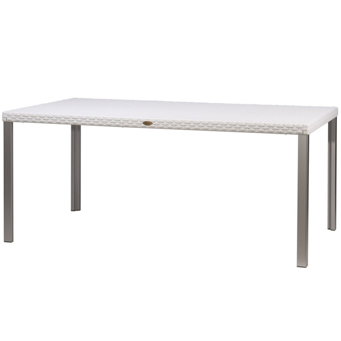 Lagoon Oslo White Rattan Family Dining Table LGN-7021W8-D2LGS