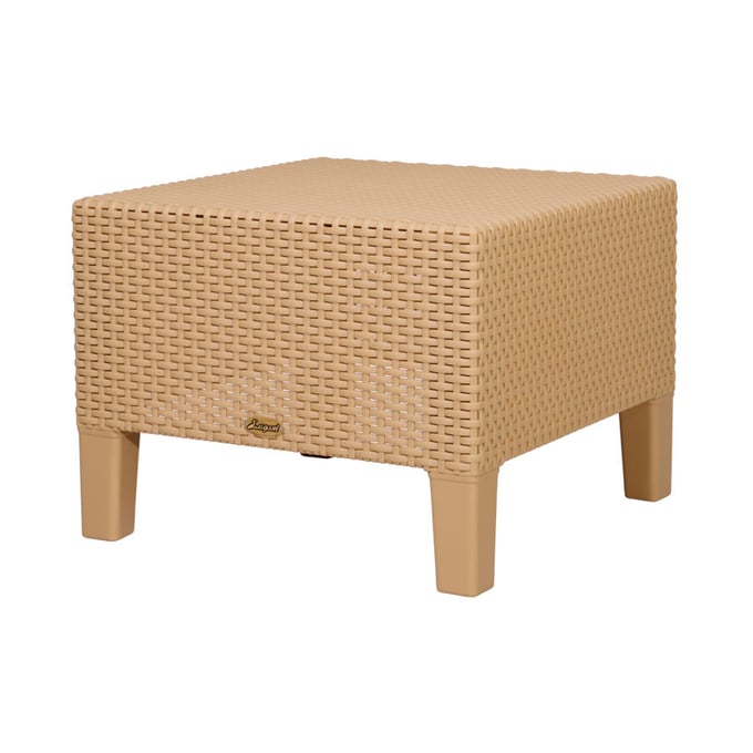 Lagoon Magnolia Tan Rattan Side Table LGN-7023N4-STLGS