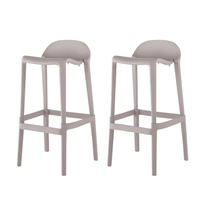 2 Lagoon Joyous Grey Bar Stools LGN-7057G6-BBLGS