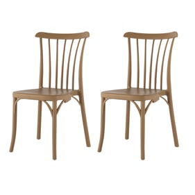 2 Lagoon Rio Tan Toppy Stackable Dining Chairs