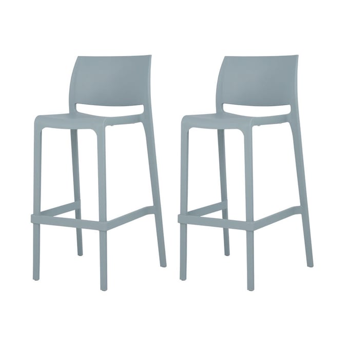 2 Lagoon Sensilla Baby Blue Stackable Bar Stools LGN-7211B9-BSLGS