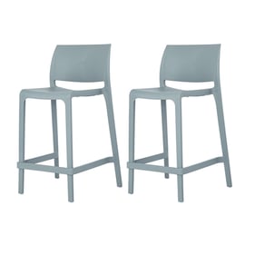 2 Lagoon Sensilla Baby Blue Stackable Counter Stools