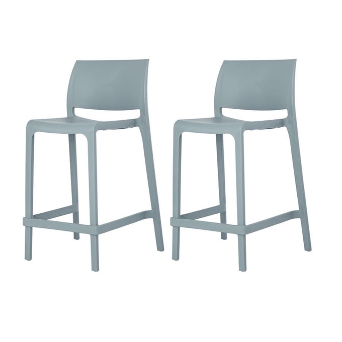 2 Lagoon Sensilla Baby Blue Stack Able Counter Stools LGN-7211B9-CSLGS