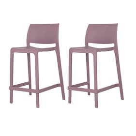 2 Lagoon Sensilla Purple Stackable Counter Stools