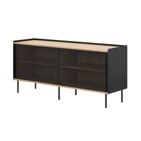 LH Home Arcadia Natural Black Ace Sideboard