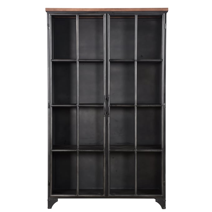 LH Home Tradition Brown Black Display Cabinet LHI-ARC-SHA-30