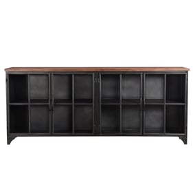 LH Home Tradition Brown Black 4 Doors Sideboard