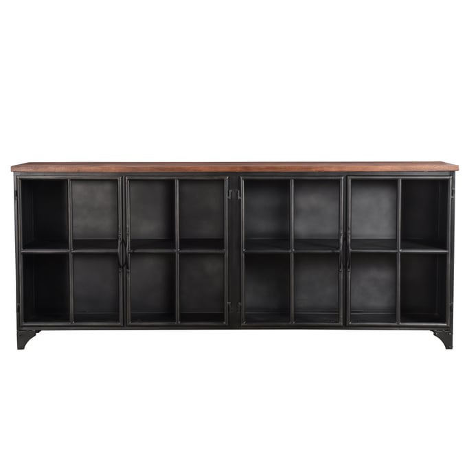 LH Home Tradition Brown Black 4 Doors Sideboard LHI-ARC-SHA-31