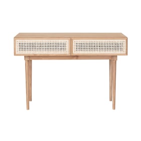 LH Home Cane Natural Console Table