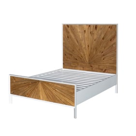 LH Home Casablanca White Brown Single Bed