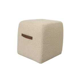 LH Home Delight Boucle Cream Ottoman