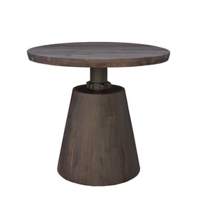 LH Home Cabot Dark Brown Bronx Bistro Crank Table