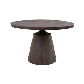 LH Home Cabot Dark Brown Bronx Crank Dining Table