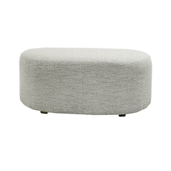 LH Home Isabella White Ottoman LHI-DAV027-OTTO