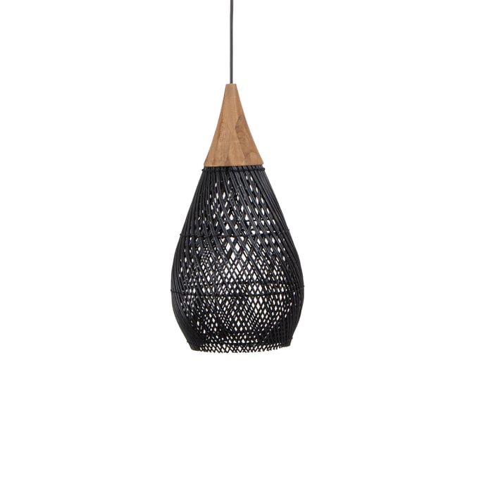 LH Home D Bodhi Black Horn Small Pendant LHI-DBA130-BLK